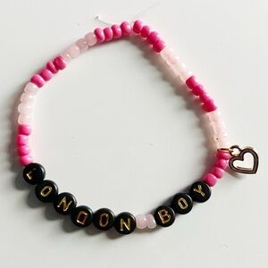 Taylor Swift Eras Tour Friendship Bracelet London Boy Lover with heart charm